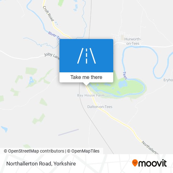 Northallerton Road map