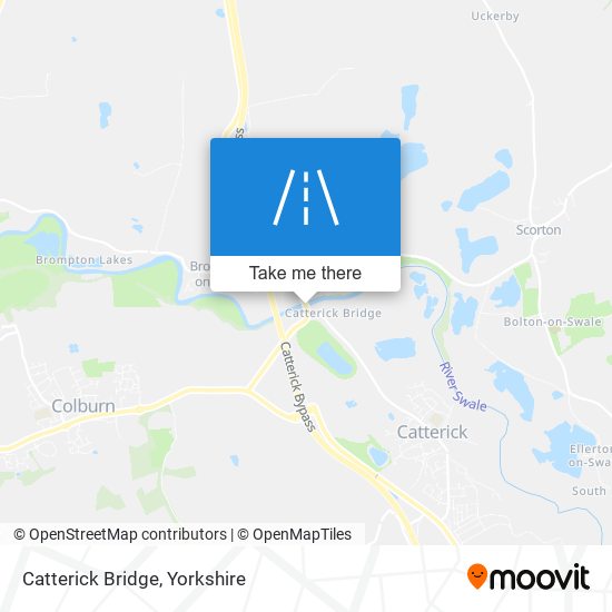 Catterick Bridge map