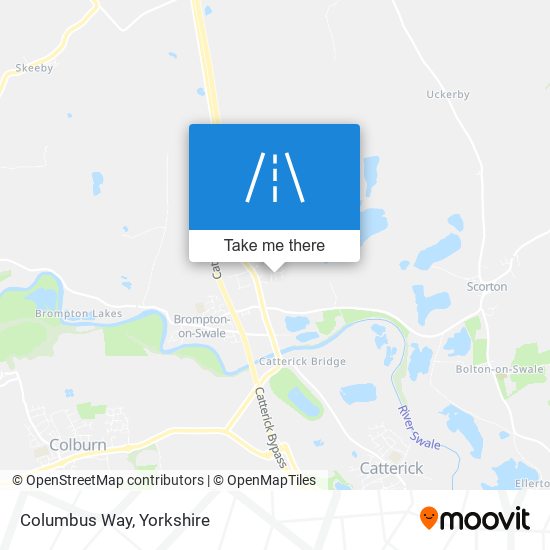 Columbus Way map