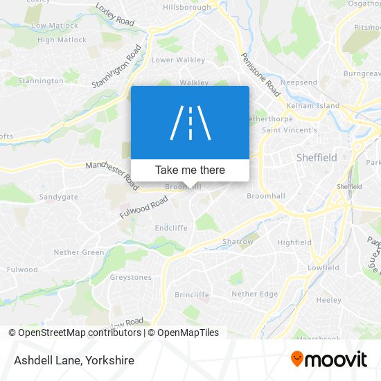 Ashdell Lane map