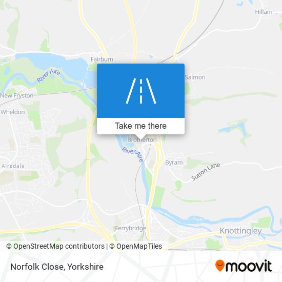 Norfolk Close map