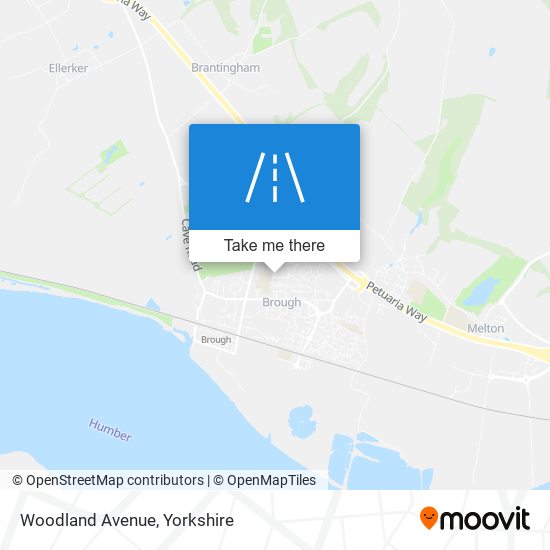 Woodland Avenue map
