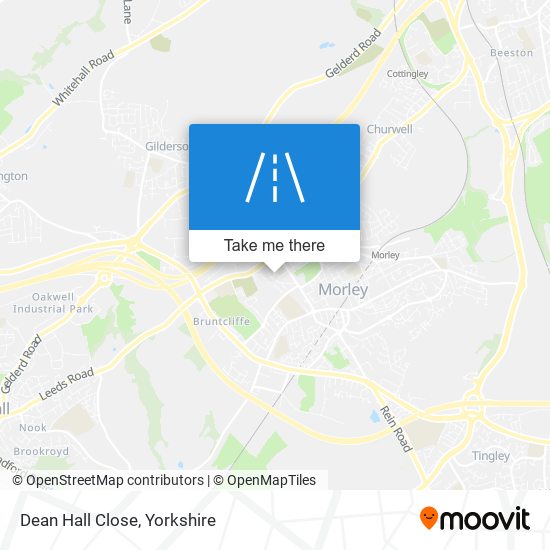 Dean Hall Close map