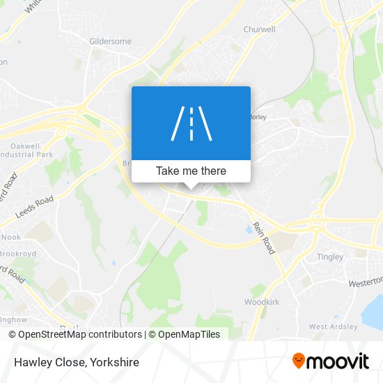 Hawley Close map
