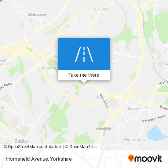 Homefield Avenue map