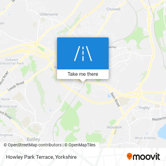 Howley Park Terrace map