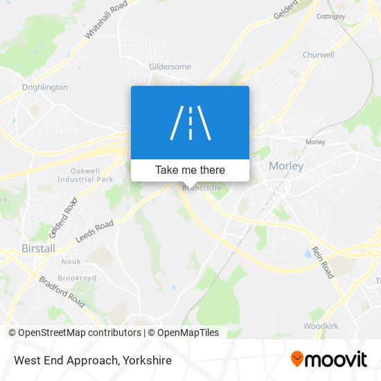 West End Approach map