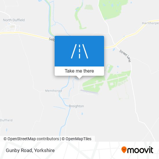 Gunby Road map