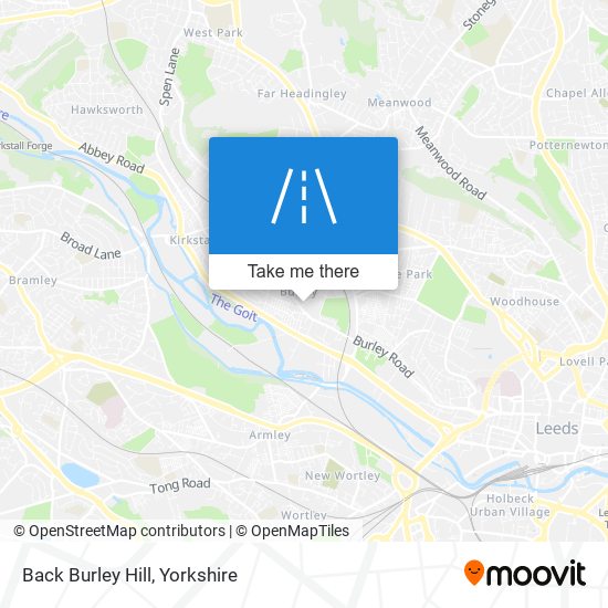 Back Burley Hill map