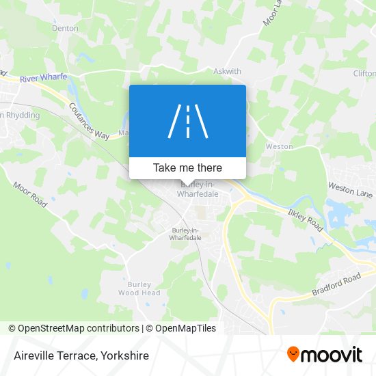 Aireville Terrace map
