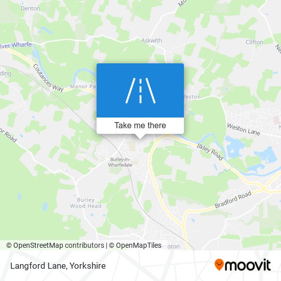 Langford Lane map