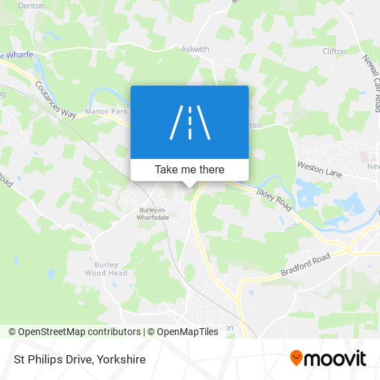 St Philips Drive map