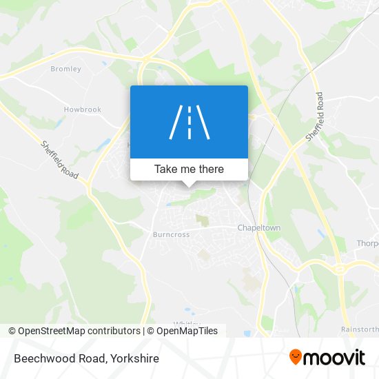 Beechwood Road map