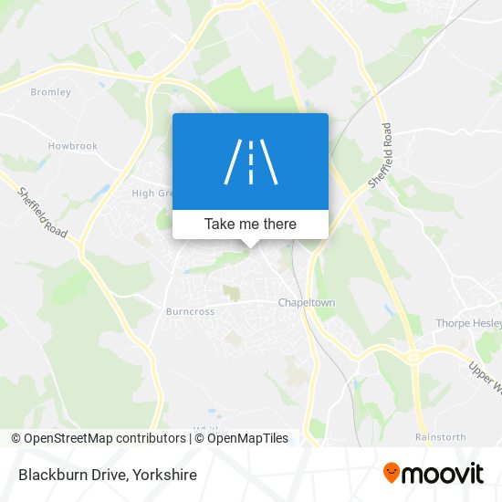 Blackburn Drive map