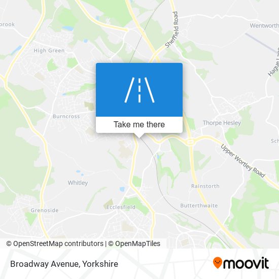 Broadway Avenue map