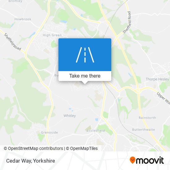 Cedar Way map