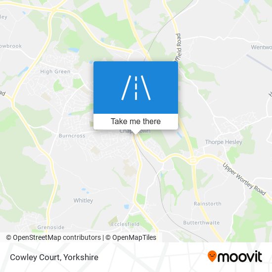 Cowley Court map