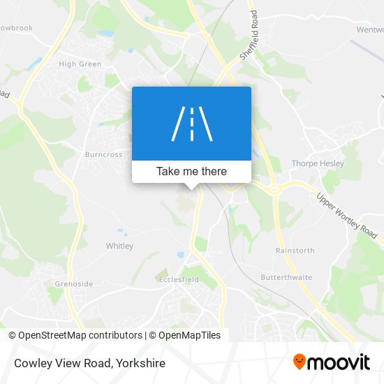 Cowley View Road map