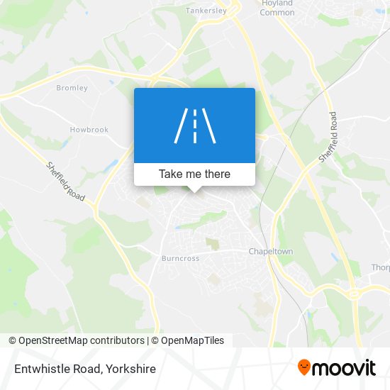 Entwhistle Road map