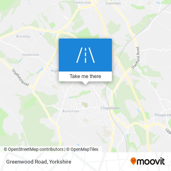 Greenwood Road map