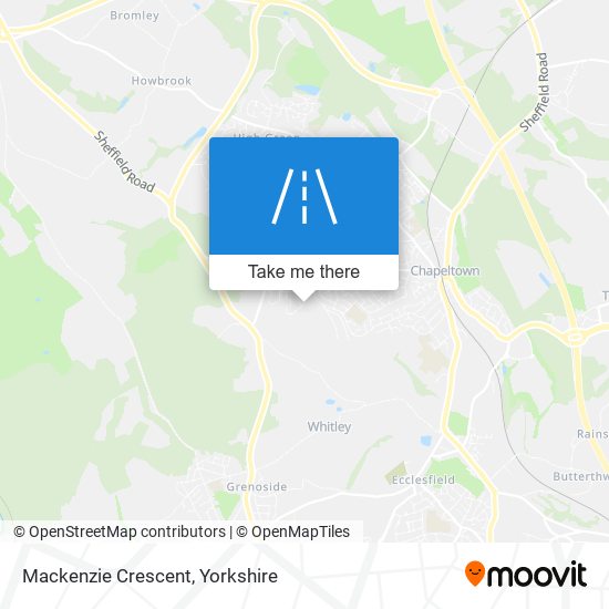 Mackenzie Crescent map