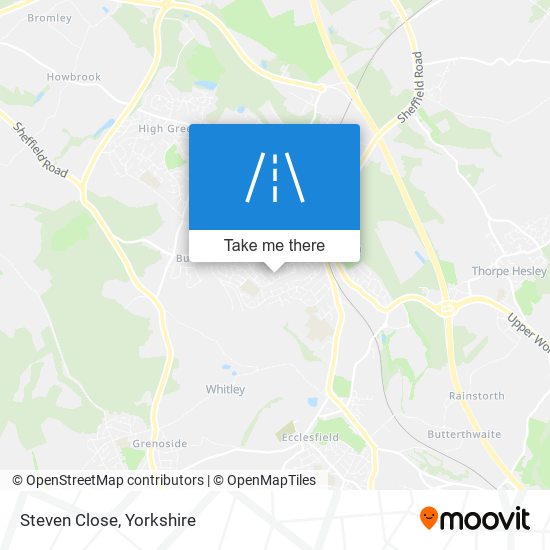 Steven Close map