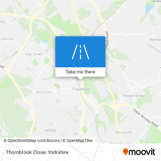 Thornbrook Close map