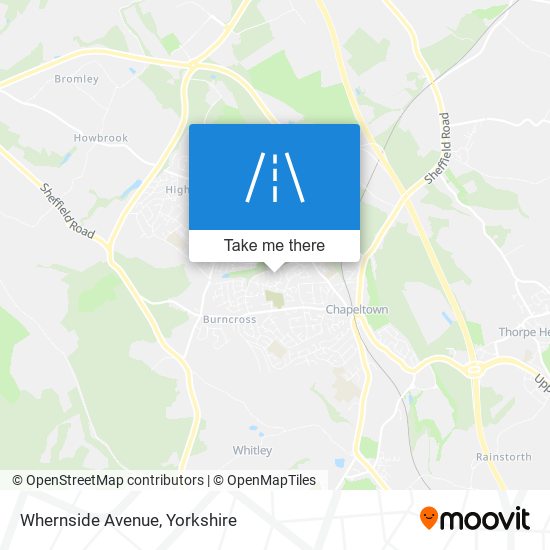Whernside Avenue map