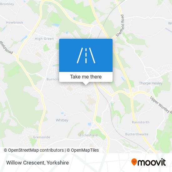 Willow Crescent map