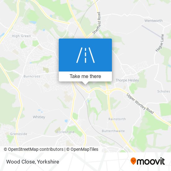 Wood Close map