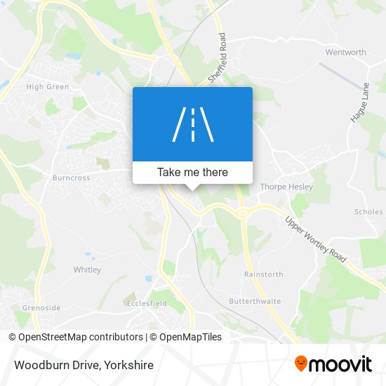 Woodburn Drive map