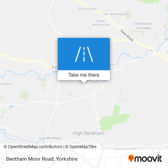 Bentham Moor Road map