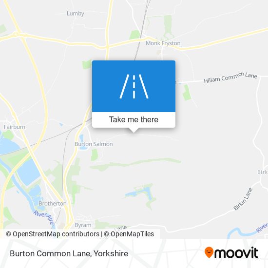 Burton Common Lane map