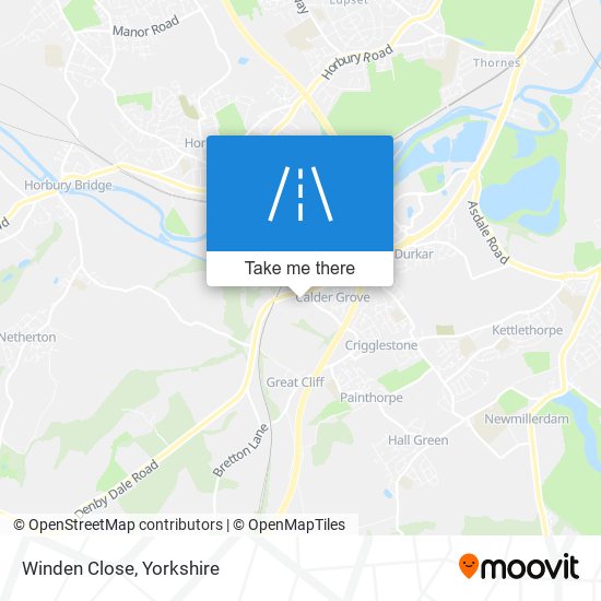 Winden Close map