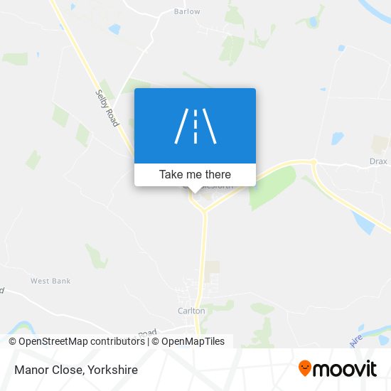 Manor Close map