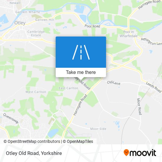 Otley Old Road map