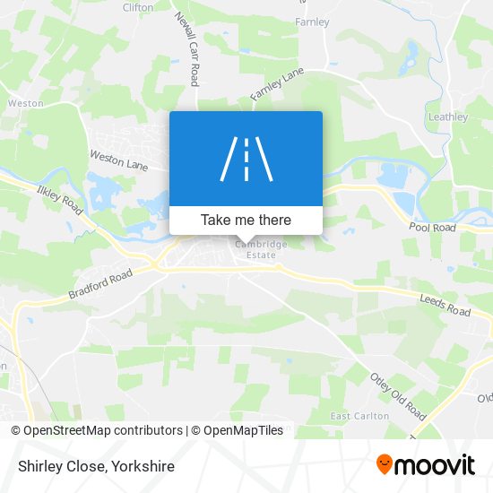 Shirley Close map
