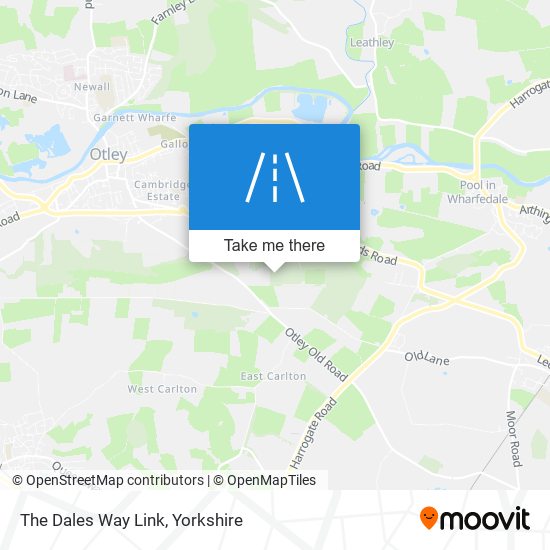 The Dales Way Link map