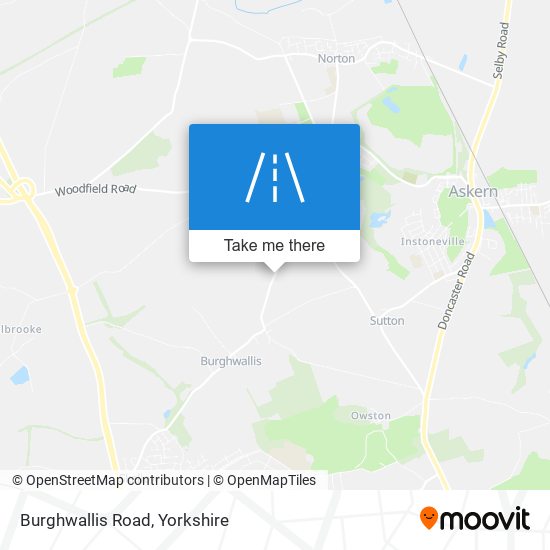 Burghwallis Road map