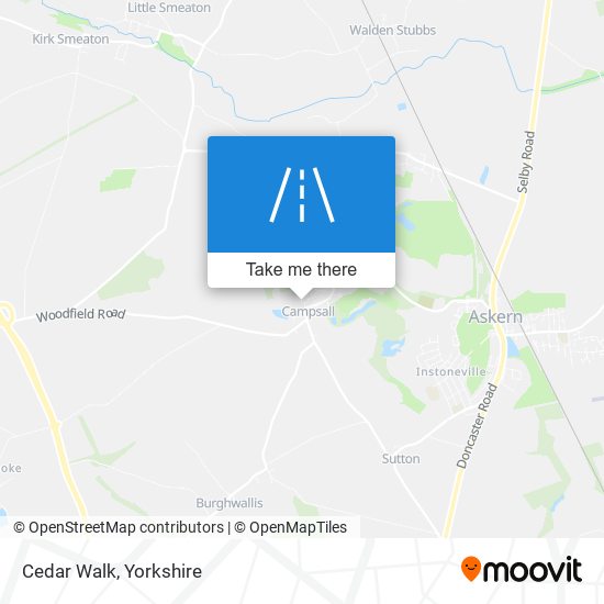 Cedar Walk map