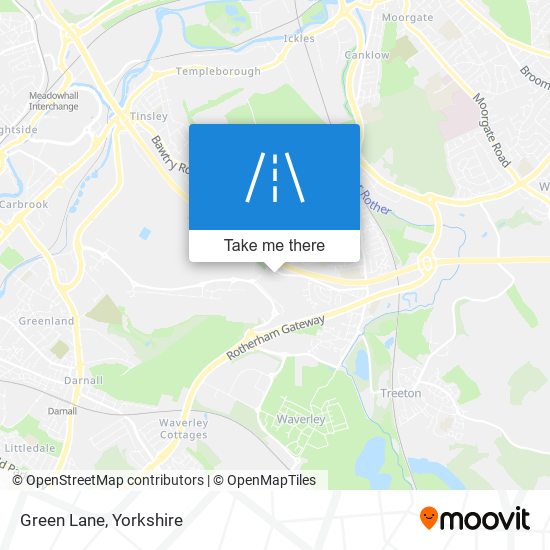 Green Lane map
