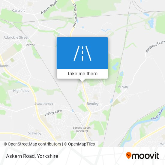 Askern Road map