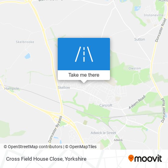 Cross Field House Close map