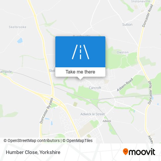 Humber Close map