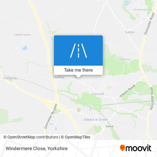 Windermere Close map