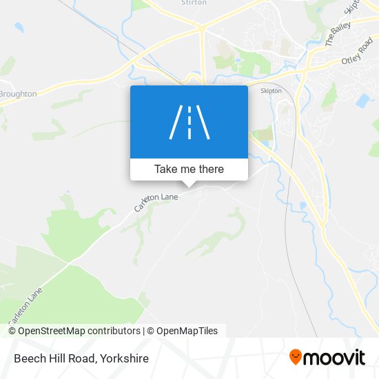 Beech Hill Road map