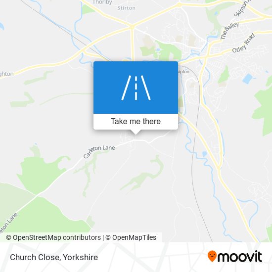 Church Close map