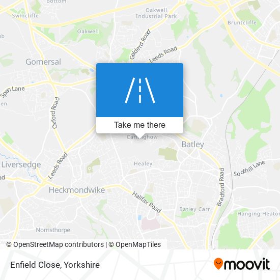 Enfield Close map