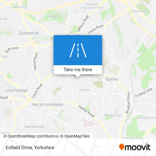 Enfield Drive map