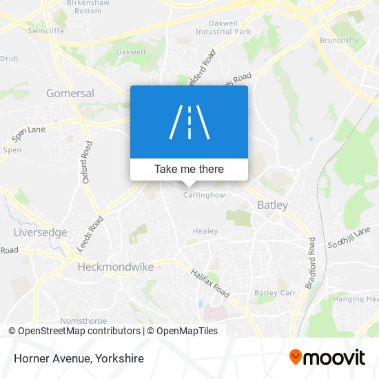 Horner Avenue map